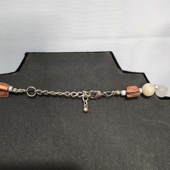 Earthy Mixed Bead Statement Necklace - Picture 4 of 5